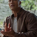 Rampage Dwayne The Rock Johnson Distressed Brown Leather Jacket - Movie