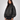 Rihanna The Laugh Factory Black Oversized Leather Jacket - Left