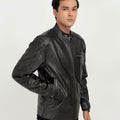 Ryerson Black Leather Biker Jacket - Right