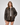Sydney Sweeney Brown Bomber Leather Jacket - Open Zipper