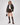 Sydney Sweeney Brown Bomber Leather Jacket - Pose