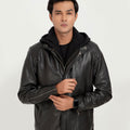 Teen Spirit Black Leather Jacket - Front