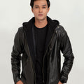 Teen Spirit Black Leather Jacket - Open Front