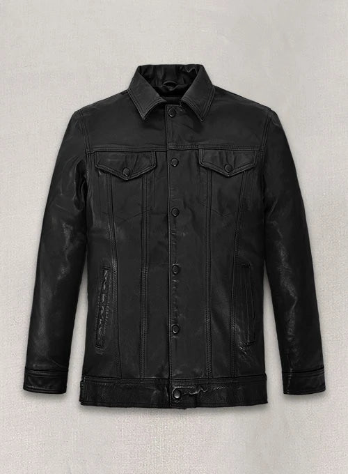 Tom Holland Uncharted Black Leather Jacket - Main