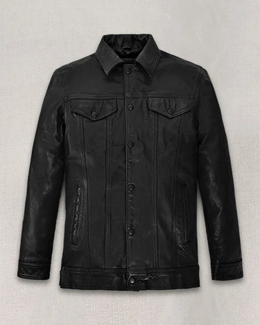 Tom Holland Uncharted Black Leather Jacket - Main