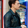 Tom Holland Uncharted Black Leather Jacket - Movie