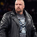 Triple H Black Leather Jacket - Main