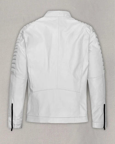 Vin Diesel Return Of Xander Cage Premiere White Leather Jacket - Back