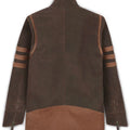 X-Men Origins Wolverine Distressed Brown Leather Jacket - Back