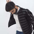 Matt Sheer Striped Black Leather Jacket - Video