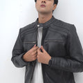 Bryant Black Moto Leather Jacket - Video