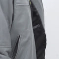 Danilo Light Grey Biker Leather Jacket - Video