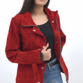 Cherry Blossom Suede Biker Leather Jacket - Video