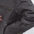 Ryerson Brown Leather Biker Jacket - Video