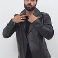 Marco Sheen Black Leather Biker Jacket - Video