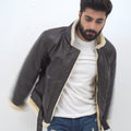 Waylen Ginger B-3 Brown Bomber Aviator Jacket - Video