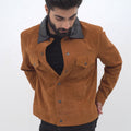 Nolan Brown Suede Shirt Leather Jacket - Video