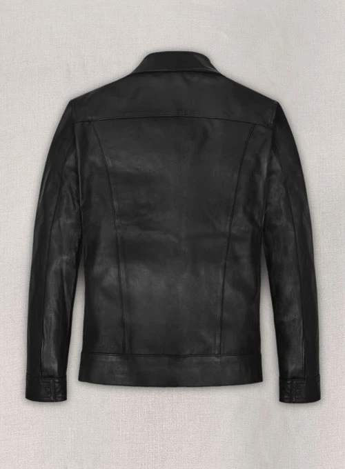 Aaron Taylor Johnson Leather Jacket - Back