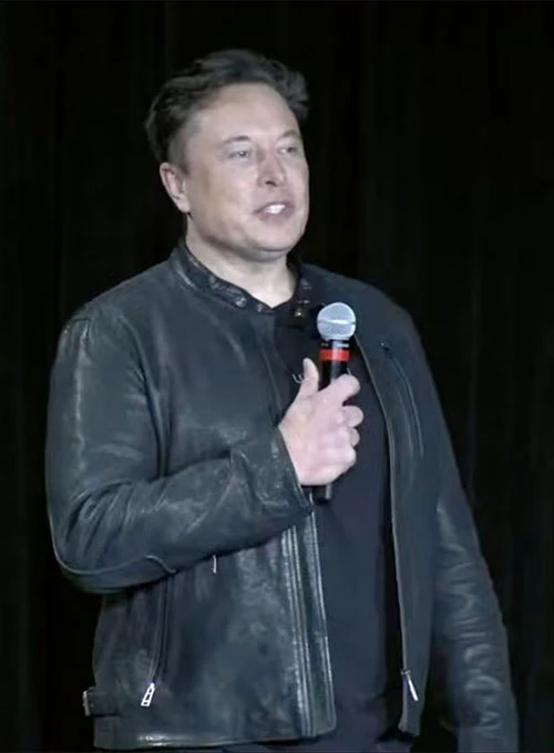 Elon Musk Leather Jacket - Side