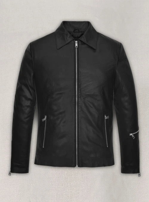 Nvidia CEO Jensen Huang Black Leather Jacket - Main