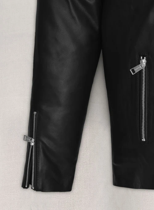 Nvidia CEO Jensen Huang Black Leather Jacket - Zipper